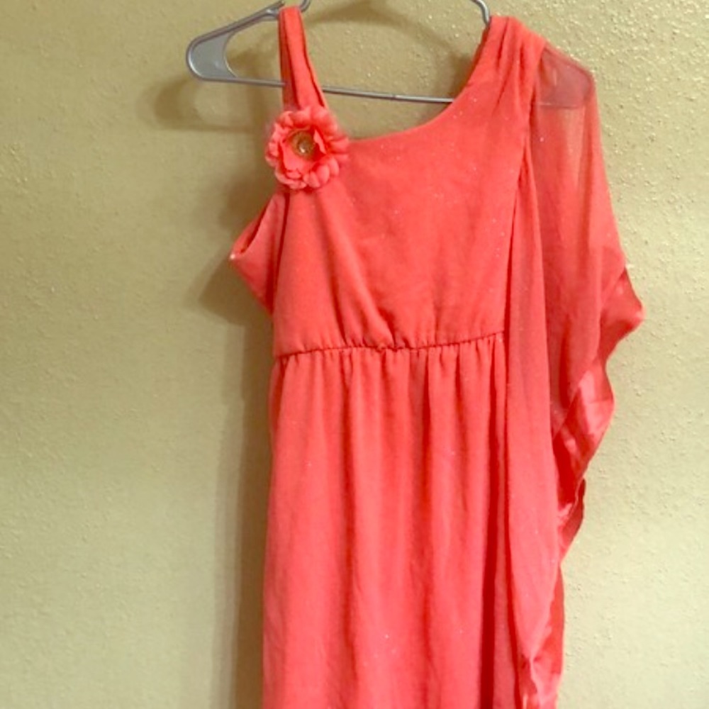 Asymmetrical Floral Party Dress